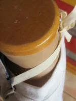 Tablier 4 ans CHOUETTES bleu roi 5 atelier-béarnais