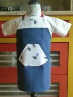 Tablier 4 ans MOUSSAILLON bleu marine 1 atelier-béarnais