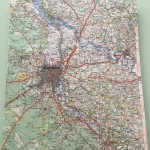 Carnet de dessin recouvert de la carte routière GIRONDE grand format 1 atelier-bearnais