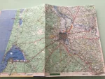 Carnet de dessin recouvert de la carte routière GIRONDE grand format 3 atelier-bearnais