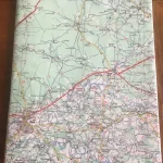 Carnet de dessin recouvert de la carte routière LANDES moyen format 1 atelier-béarnais