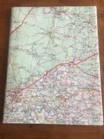 Carnet de dessin recouvert de la carte routière LANDES moyen format 1 atelier-béarnais