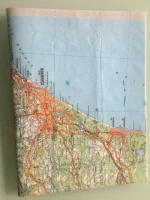 Carnet de dessin recouvert de la carte routière PAYS BASQUE moyen format 1