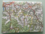 Carnet de dessin recouvert de la carte routière PAYS BASQUE moyen format 2