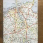 Carnet de dessin recouvert de la carte routière SAINT-MALO moyen format 1 atelier-barnais