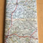 Carnet de notes recouvert de la carte routière AUCH grand format 1 atelier-béarnais
