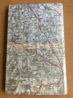 Carnet de notes recouvert de la carte routière AUCH grand format 2 atelier-béarnais
