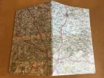 Carnet de notes recouvert de la carte routière AUCH grand format 3 atelier-béarnais