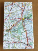 Carnet de notes recouvert de la carte routière AUXERRE moyen format 2 atelier-béarnais