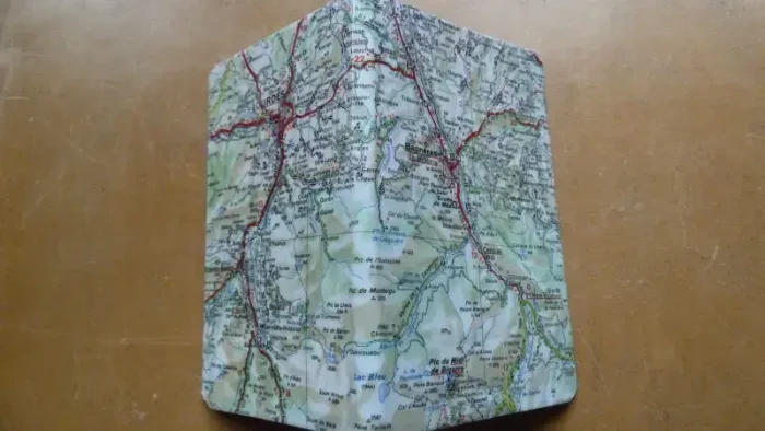 Carnet de notes recouvert de la carte routière BAGNERES-DE-BIGORRE moyen format 3 atelier-béarnais