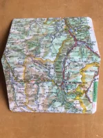 Carnet de notes recouvert de la carte routière BAGNERES-DE-LUCHON moyen format 3 atelier-béarnais