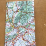 Carnet de notes recouvert de la carte routière COLMAR moyen format 1 atelier-béarnais