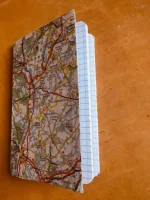 Carnet de notes recouvert de la carte routière DIJON moyen format 4 atelier-béarnais