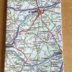 Carnet de notes recouvert de la carte routière LE MANS moyen format 1 atelier-béarnais