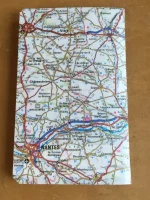 Carnet de notes recouvert de la carte routière LE MANS moyen format 2 atelier-béarnais