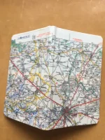 Carnet de notes recouvert de la carte routière NIORT moyen format 3 atelier-béarnais