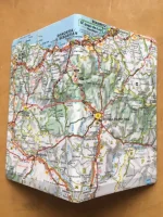 Carnet de notes recouvert de la carte routière PAYS BASQUE moyen format 3 atelier-bearnais