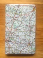 Carnet de notes recouvert de la carte routière POITOU-CHARENTE moyen format 1 atelier-bearnais 1