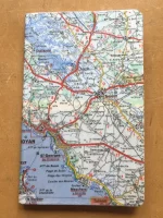 Carnet de notes recouvert de la carte routière ROYAN moyen format 1 atelier-béarnais