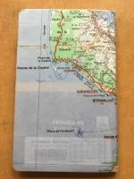 Carnet de notes recouvert de la carte routière ROYAN moyen format 2 atelier-béarnais