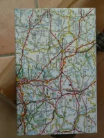 Carnet de notes recouvert de la carte routière VICHY grand format 1 atelier-béarnais