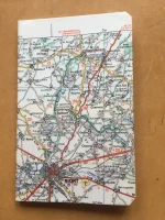 Carnet de ntes recouvert de la carte routière NIORT moyen format 1 atelier-béarnais