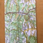 Carnet de notes recouvert de la carte routière BEDOUS grand format 1 atelier-béarnais