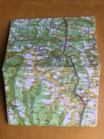 Carnet de notes recouvert de la carte routière BEDOUS grand format 3 atelier-béarnais