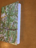 Carnet de notes recouvert de la carte routière BEDOUS grand format 4 atelier-béarnais