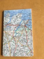 Carnet de notes recouvert de la carte routière COTES d_ARMOR grand format 1 atelier-béarnais