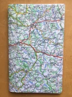 Carnet de notes recouvert de la carte routière EAUZE grand format 1 atelier-béarnais