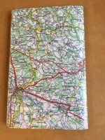 Carnet de notes recouvert de la carte routière EAUZE grand format 2 atelier-béarnais
