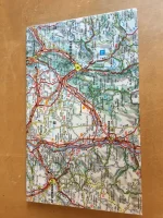 Carnet de notes recouvert de la carte routière GRENOBLE grand format 1 atelier-béarnais