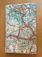 Carnet de notes recouvert de la carte routière GRENOBLE grand format 2 atelier-béarnais