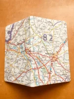 Carnet de notes recouvert de la carte routière MONTAUBAN moyen format 3 atelier-béarnais