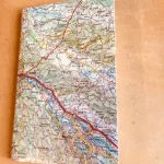 Carnet de notes recouvert de la carte routière ORTHEZ grand format 1 atelier-béarnais
