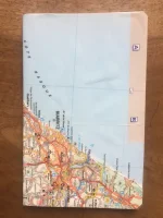 Carnet de notes recouvert de la carte routière PAYS BASQUE grand format 1 atelier-bearnais