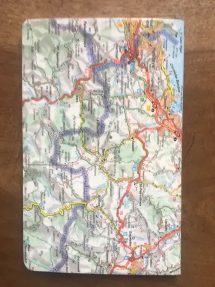 Carnet de notes recouvert de la carte routière PAYS BASQUE grand format 2 atelier-bearnais