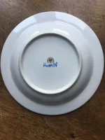 ASSIETTE-DEVINETTE à garbure HENRI IV bleu roi 2 atelier-bearnais