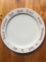 ASSIETTE-DEVINETTE plate VICTOR HUGO violine 1 atelier-béranais