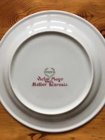 ASSIETTE-DEVINETTE plate VICTOR HUGO violine 2 atelier-bearnais