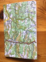 Carnet de notes recouvert de la carte routière BEDOUS moyen format 1 atelier-bearnais