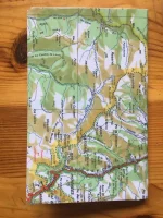 Carnet de notes recouvert de la carte routière BEDOUS moyen format 2 atelier-bearnais