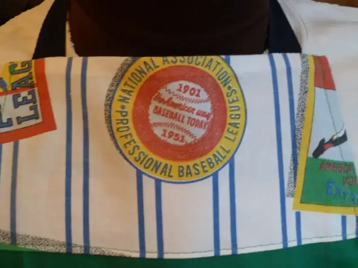 Tablier 12 ans BASEBALL vert irlandais 2 atelier-béarnais