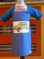Tablier 6 ans 2CV bleu foncé 1 atelier-béarnais