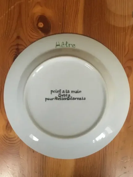 ASSIETTE-DEVINETTE à dessert HETRE blanche 2 atelier-bearnais