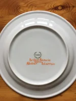 ASSIETTE-DEVINETTE plate BRILLAT-SAVARIN orange 2 atelier-bearnais