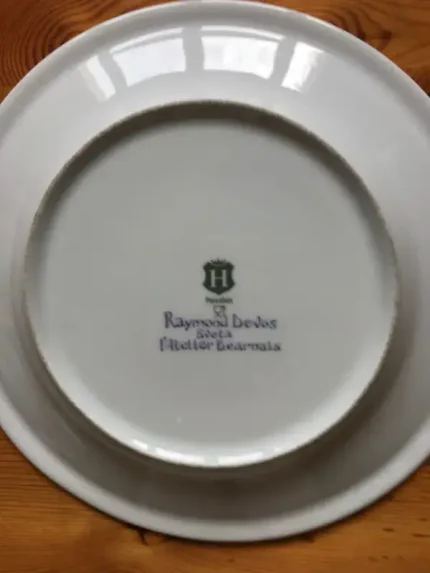 ASSIETTE-DEVINETTE plate RAYMOND DEVOS violet 2 atelier-bearnais