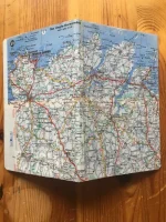Carnet de notes recouvert de la carte routière COTES d_ARMOR grand format 3 atelier-béarnais