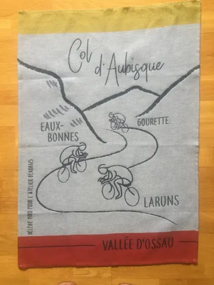 Essuie-mains en coton COL D_AUBISQUE gris tourterelle 1